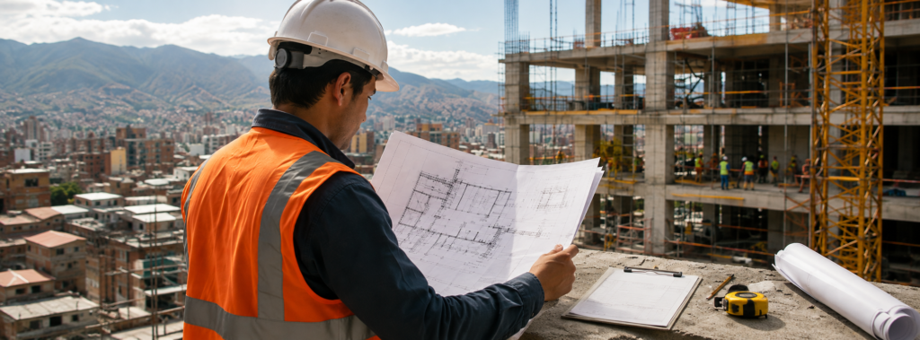 Lectura de planos para metrados en una obra de construcción.